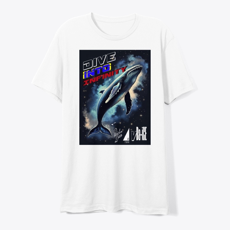 Dive Into Infinity Dark Whale Unisex Tee