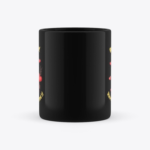 Valentine Day Cute Gift Mug Black T-Shirt Right