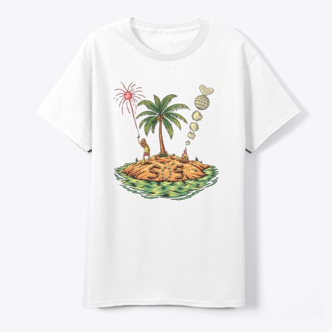 Stranded White T-Shirt Front