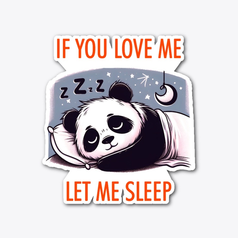 Cute sleeping panda