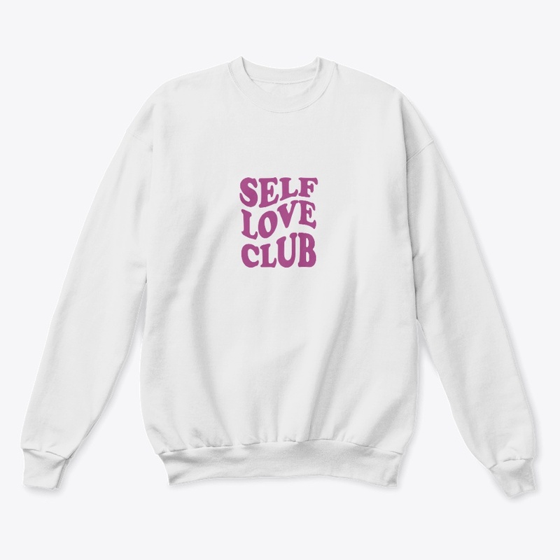 Self love club typography t shirt design