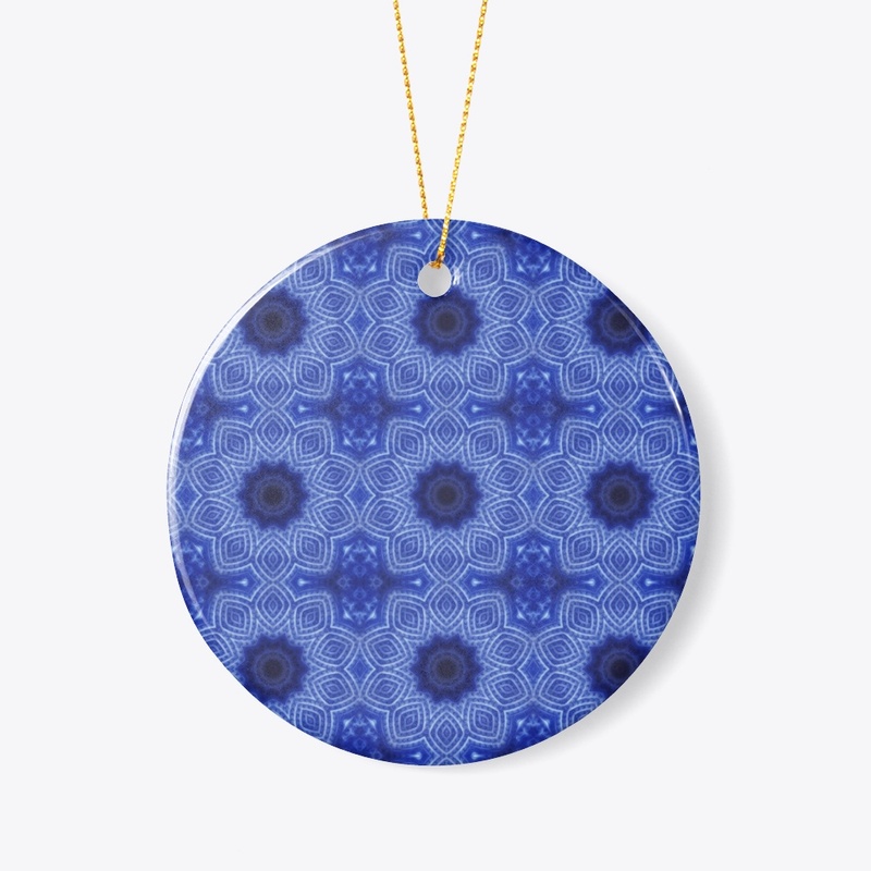 Blue and White Kaleidoscope
