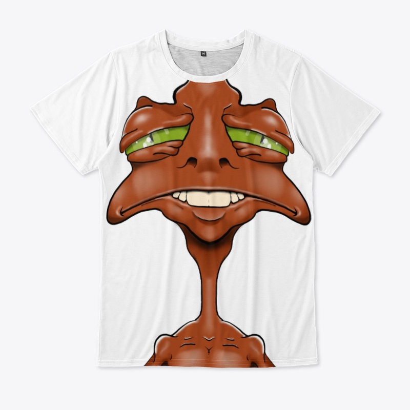 ORANGE SMILING ALIEN 