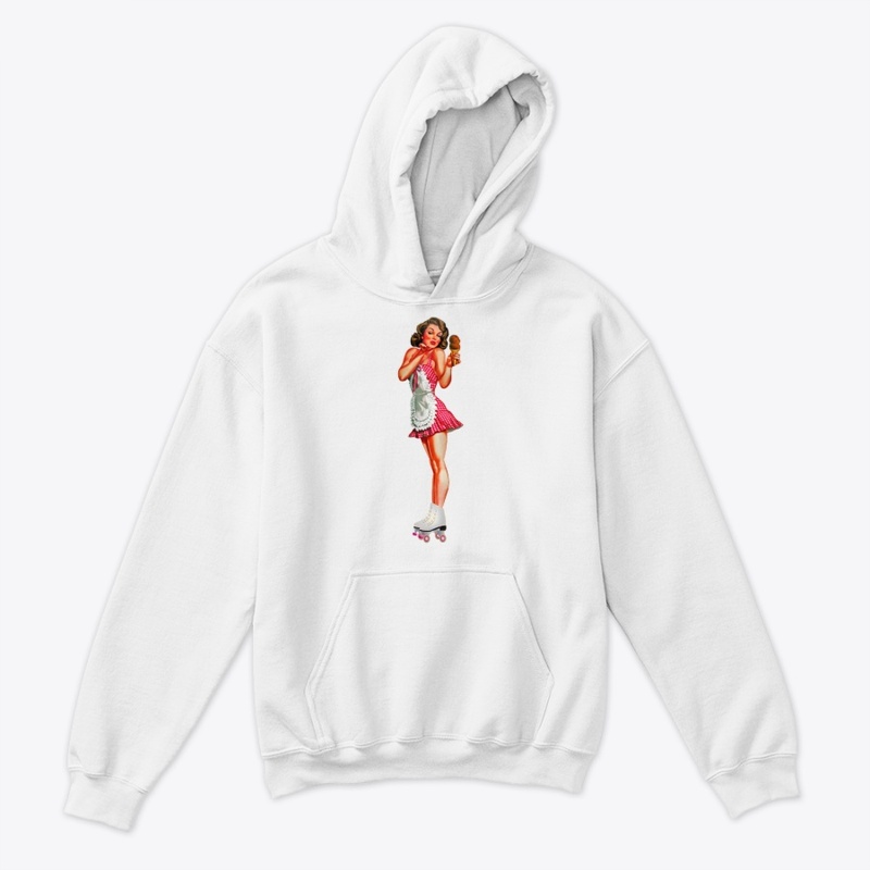 Girl with ice-cream top