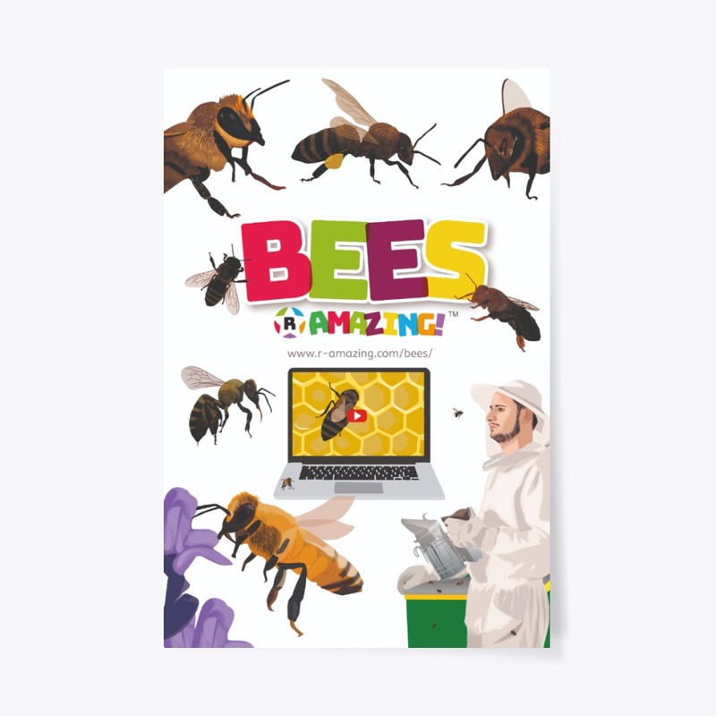 Bees R Amazing! Poster