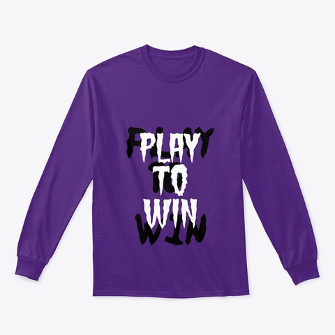Play To Win Purple T-Shirt Front