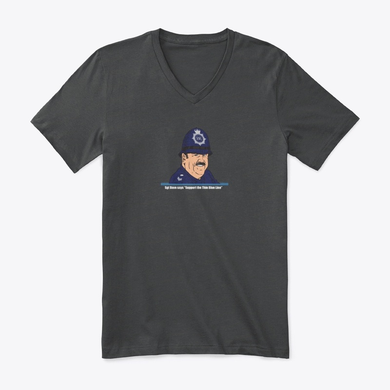 Sgt Dave Thin Blue Line Mens T-shirt 2