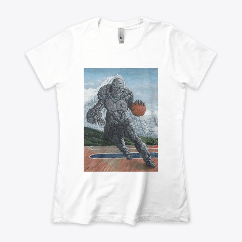 Stone Golem Playing Basketball Tee