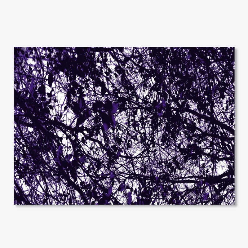 purple black tree limbs