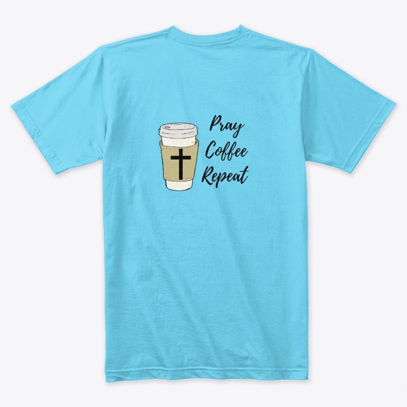 Pray coffee repeat coffee tshirt