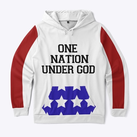One Nation Under God White Camiseta Front