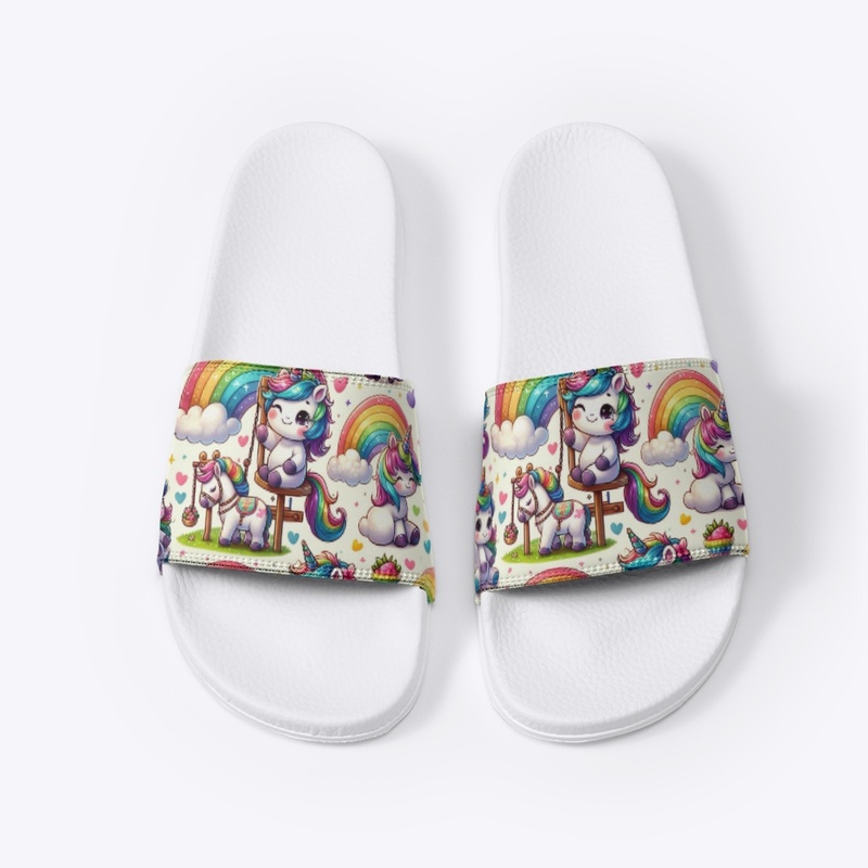 Unicorns Playing Outside