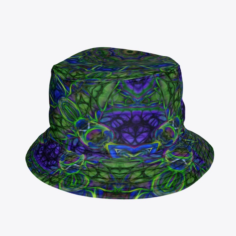 Blue Green Ribbon Kaleidoscope