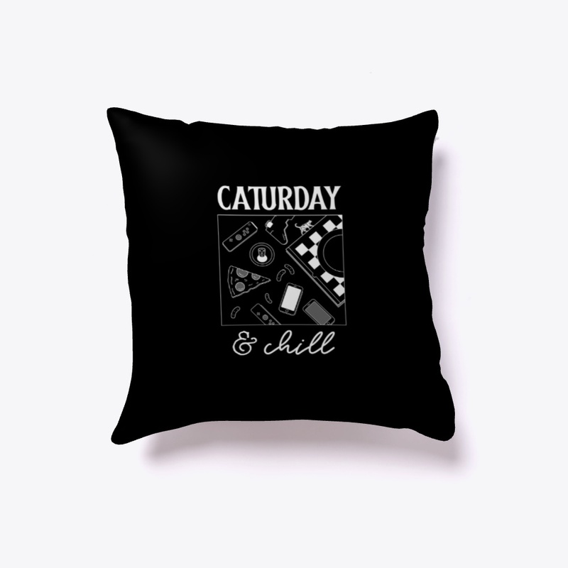 Caturday & Chill Design | Cat Tee