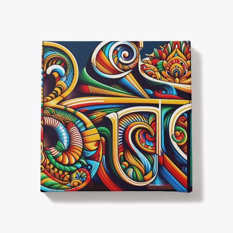 Vibrant Mandala-Inspired Boho Typography