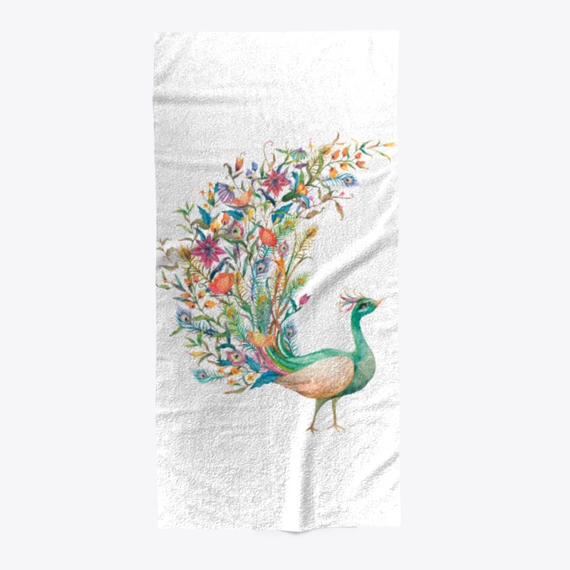 Colored peacock