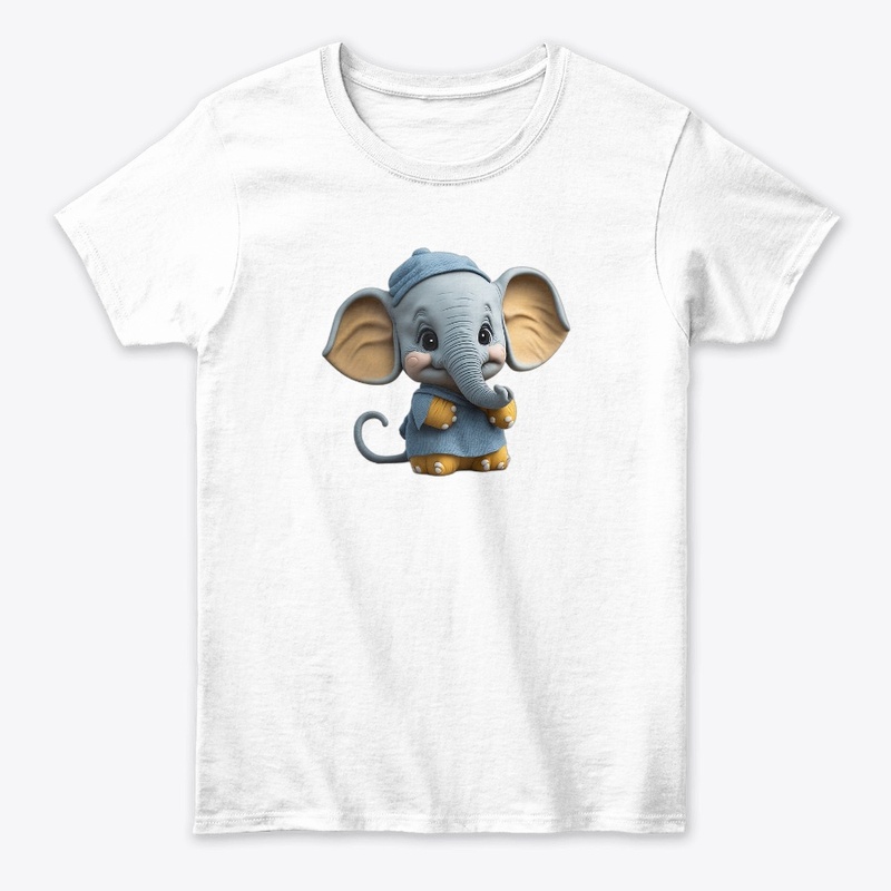 Baby Elephant in Happy Mood