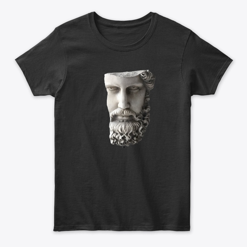 Greek sculpture design printed