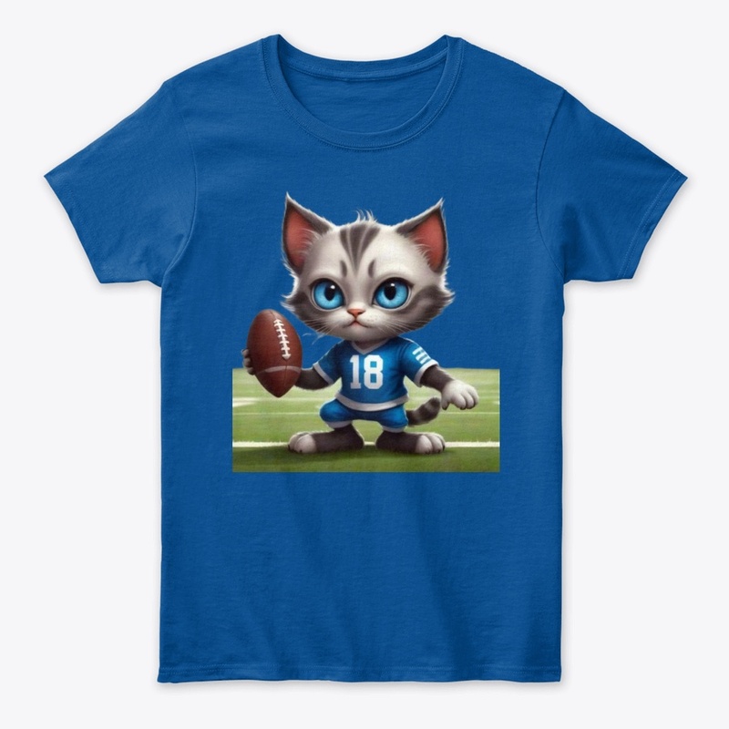 Cat Football Tee Design