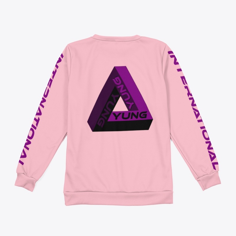 YUNG PURPLE TRI CREWNECK