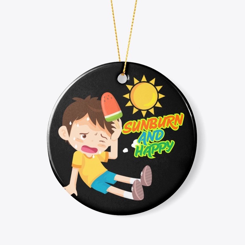 sunburn and happy summer vibes tee shirt