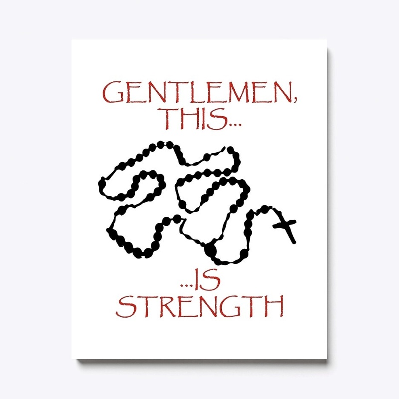 Rosary is strength - white