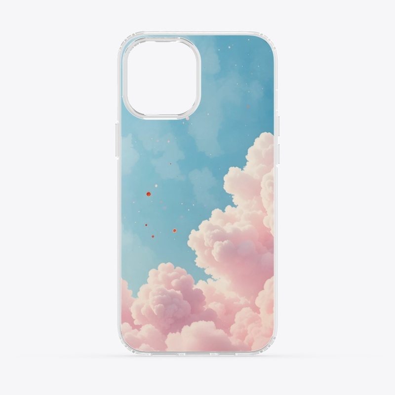 Cherry blossom colored clouds