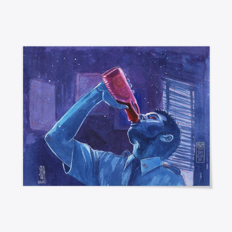 Bottle of maple syrup