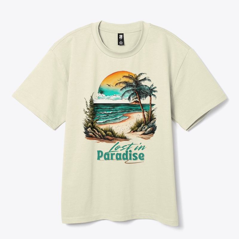 Lost in Paradise: Tropical Beach Tee