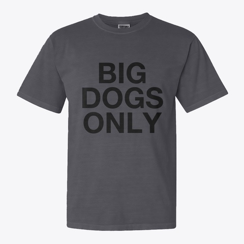 Big Dogs Only Ak Power Graphite Maglietta Front