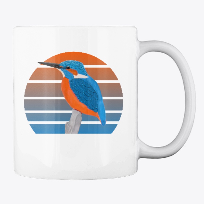 jz.birds Kingfisher Bird Animal Art