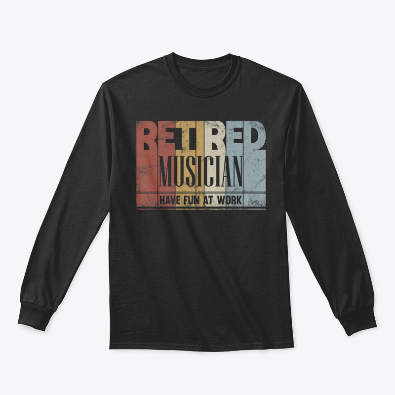 Retired Musician Retro Retirement Gift H