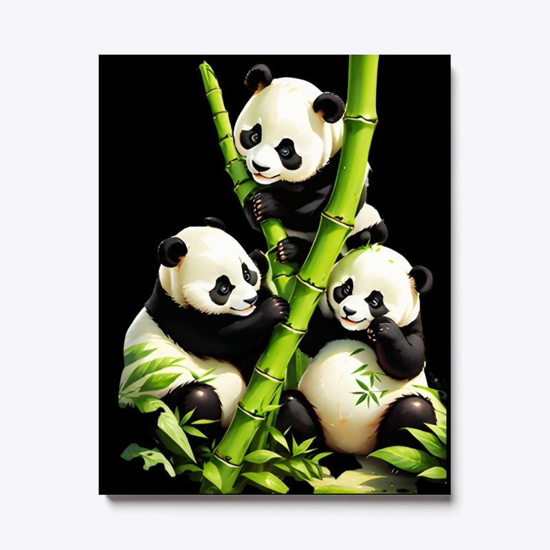 Cute Panda playing together Shirts