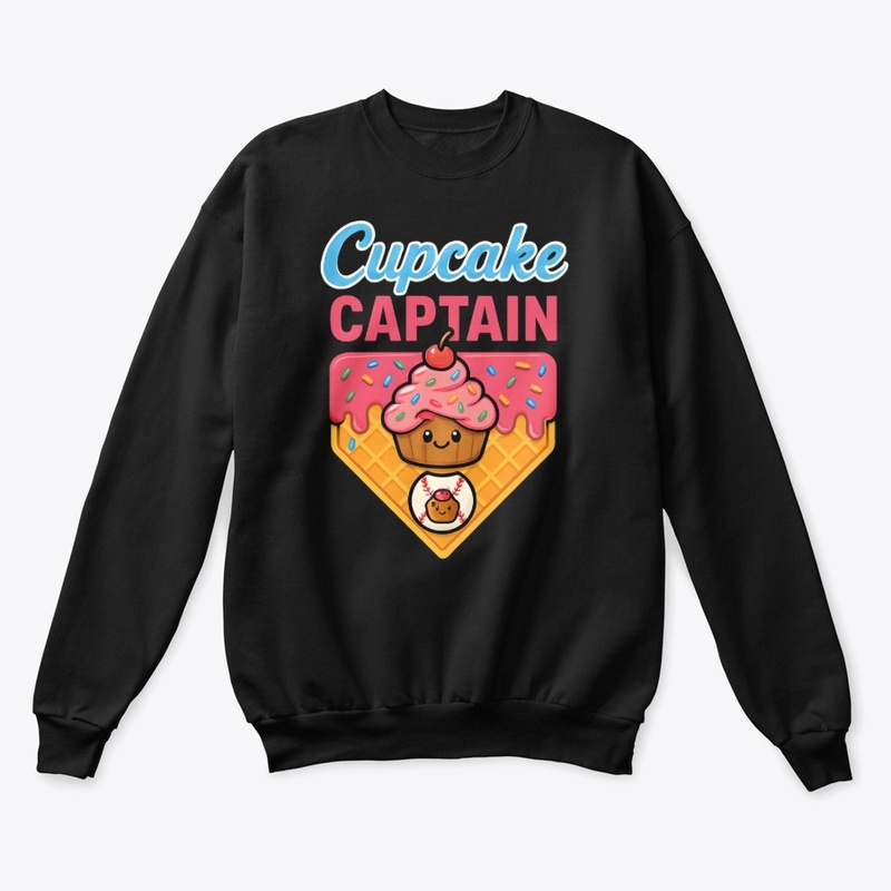 Cute Cupcake Baseball Graphic Shirt
