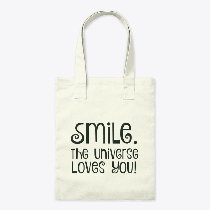 Smile Universe Love You Grocery Tote Bag