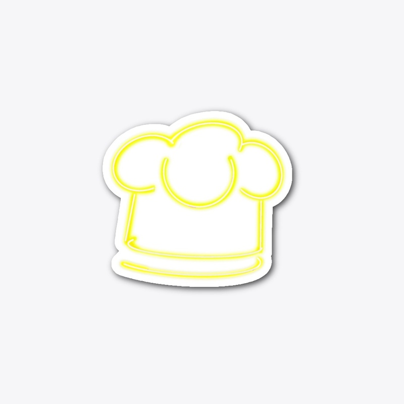 The Neon Gold Chef Hat