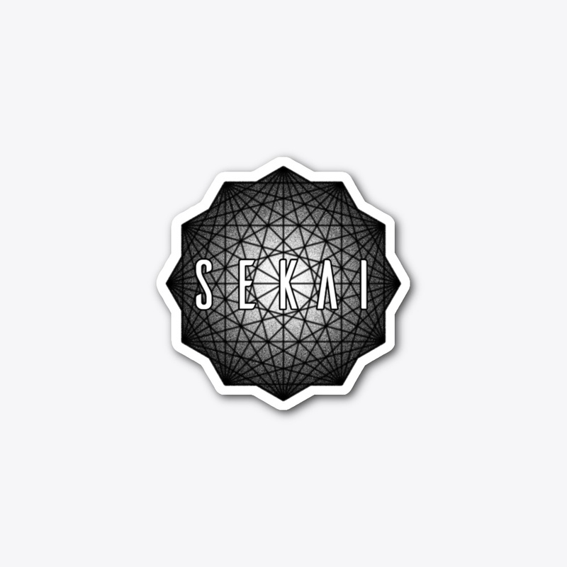Sekai Black Logo Stickers