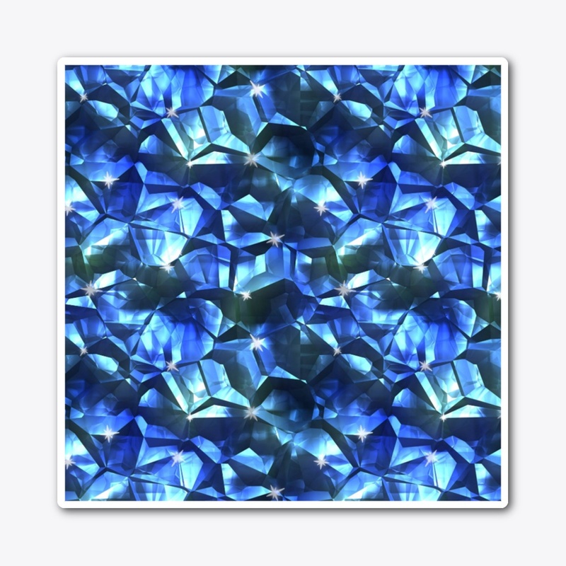 Blue Crystal Pattern 