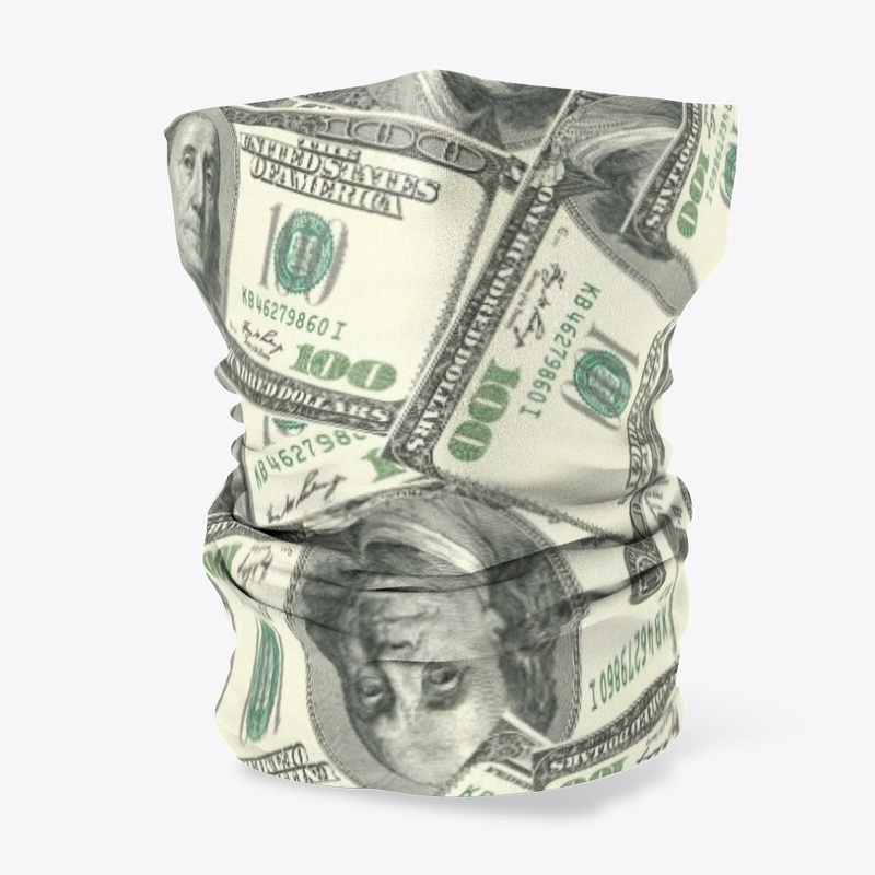 Dollar Print Neck Gaiter