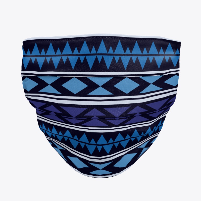 Facemask - Blue Pattern