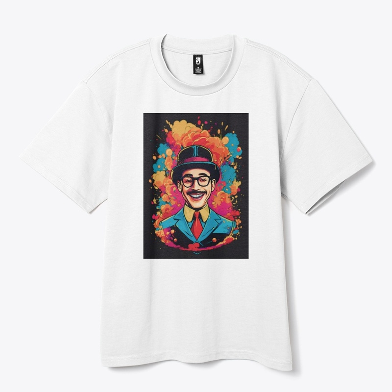 A gentleman laughing t-shirt design 