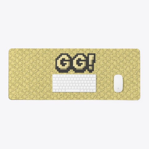Butter Gg Desk Mat Yellow T-Shirt Lifestyle