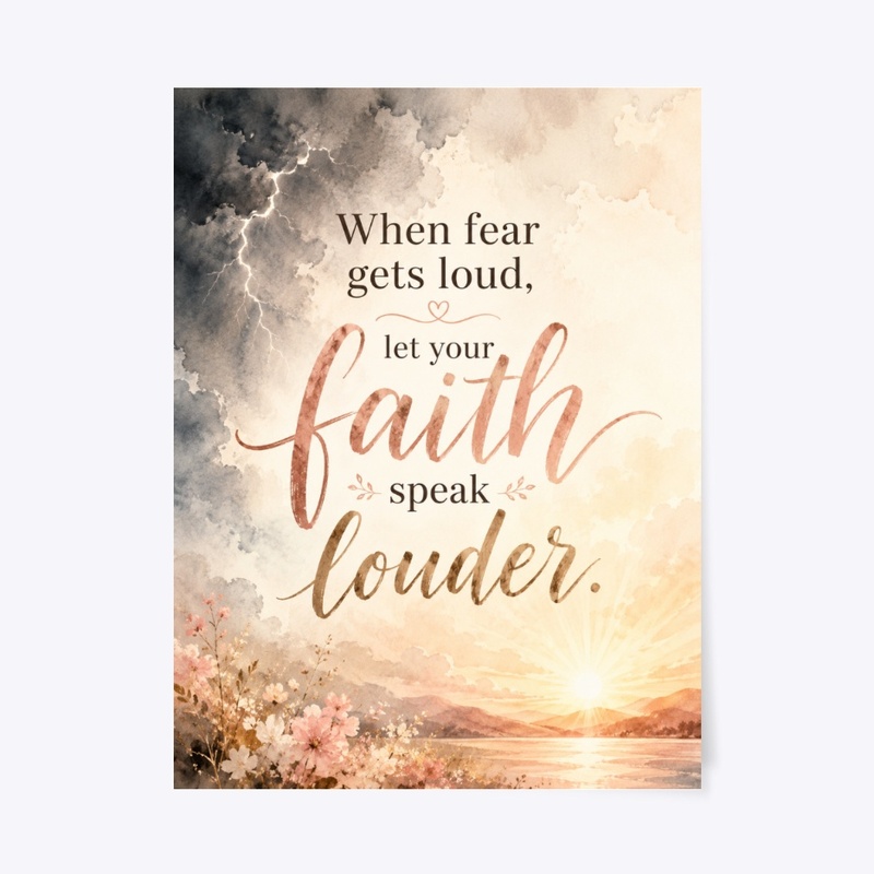 Faith Over Fear Wall Art