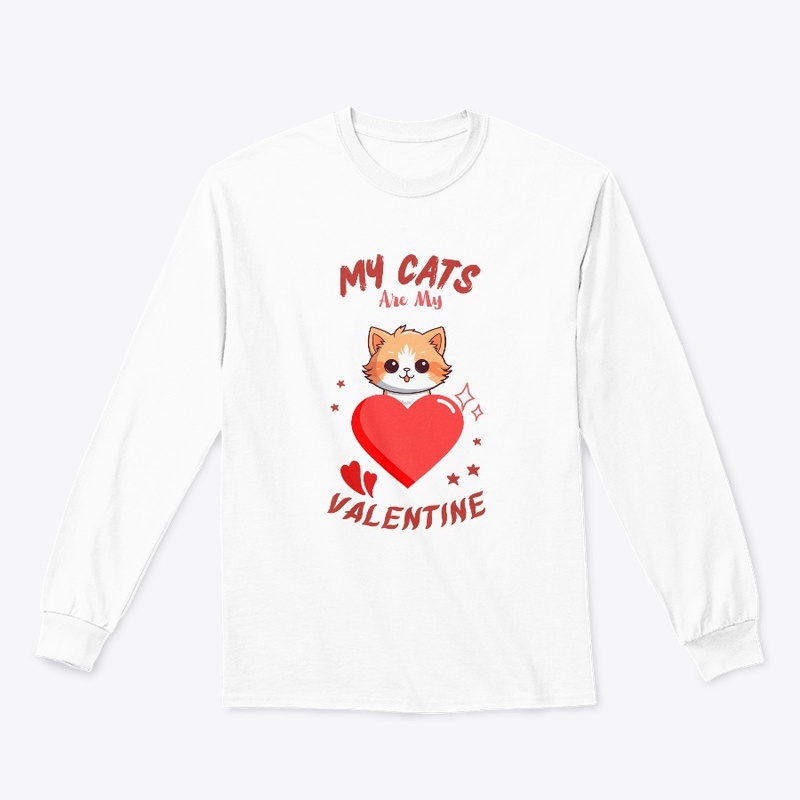Cat Lovers Valentine Day's T-Shirt