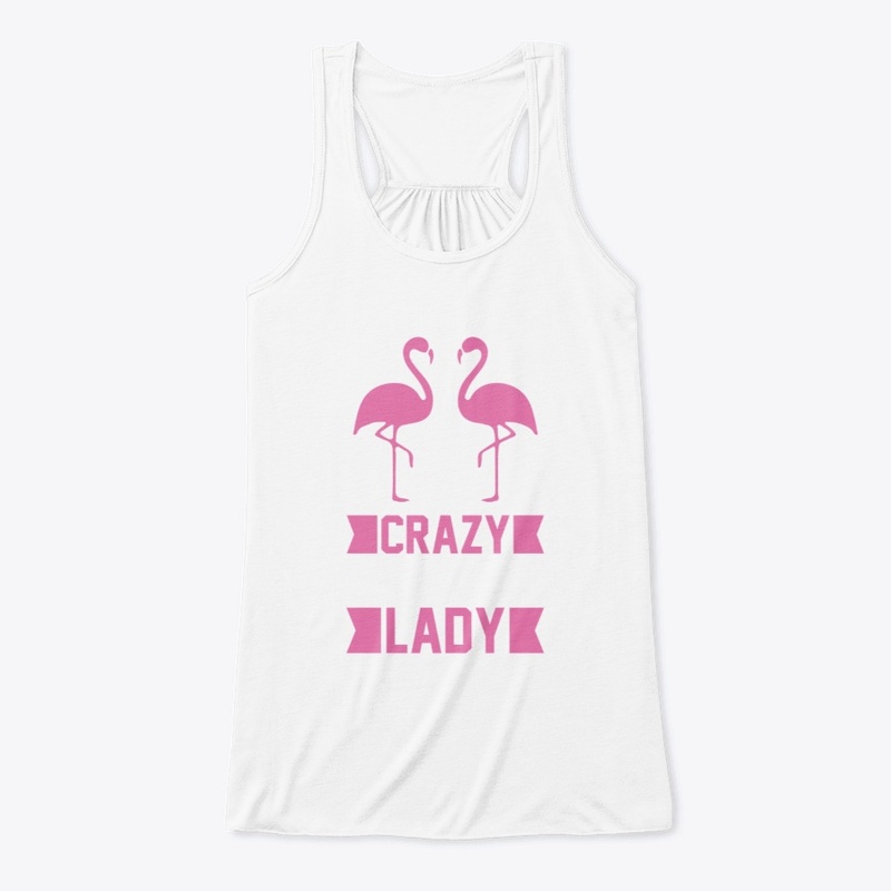 crazy flamingo lady