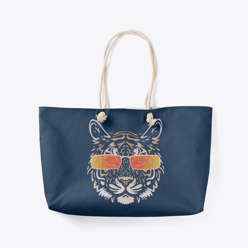Cute Tiger in Sunglasses (Colored+sg07)