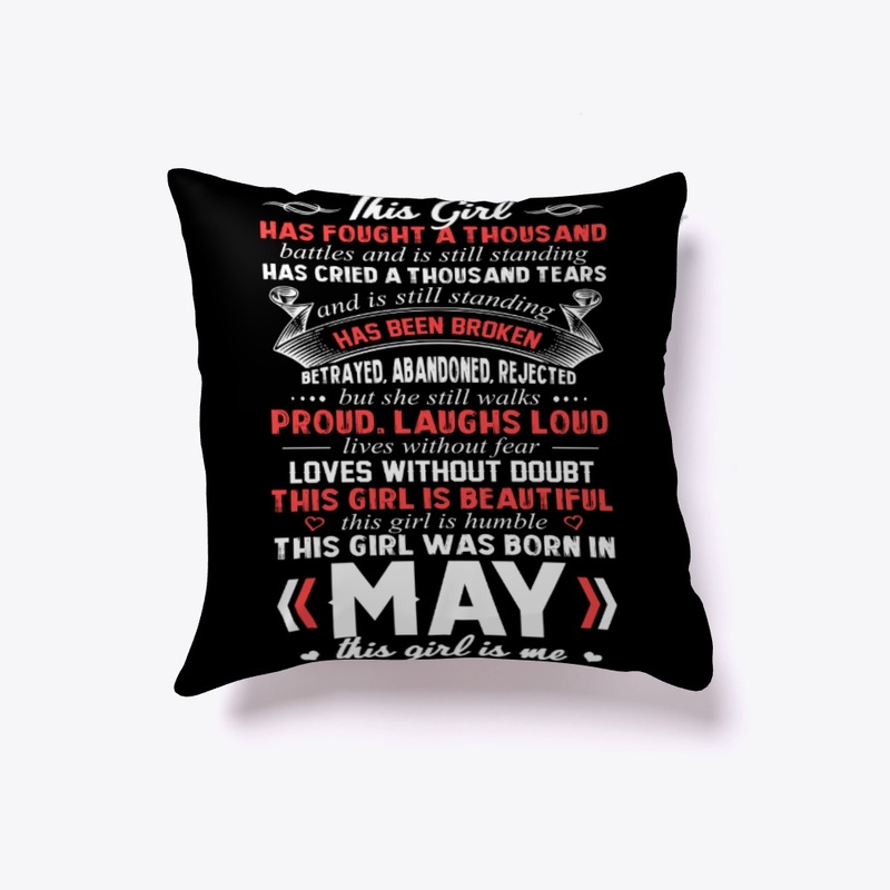 This Girl Was Born In May Birthday