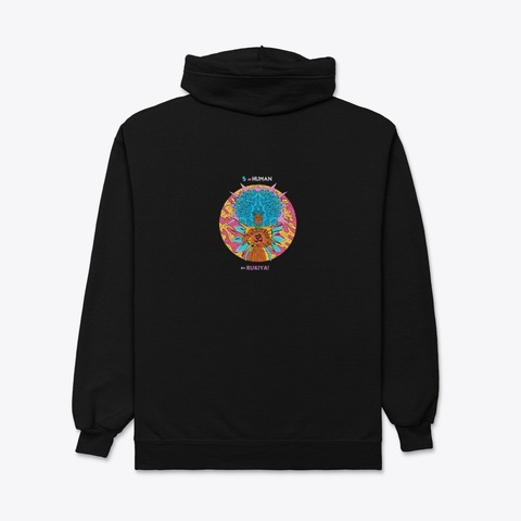 5 = Human Album By Rukiya! Merchandise Black Maglietta Back