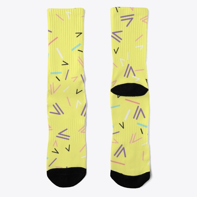 Two types of patterned socks.