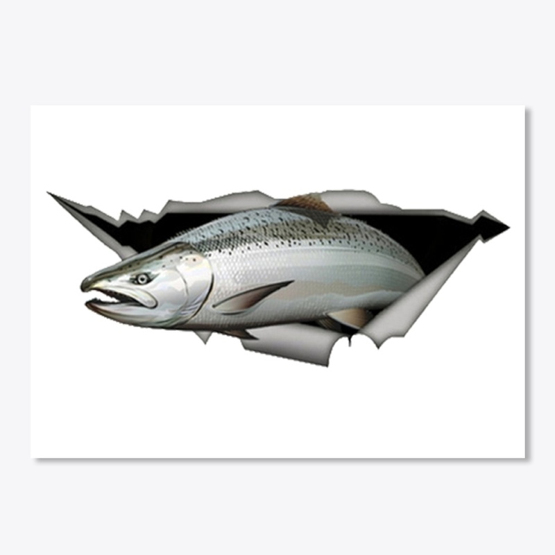 Salmon Sticker